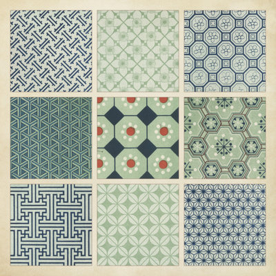 Pattern Patch II - Wrapped Canvas Painting
