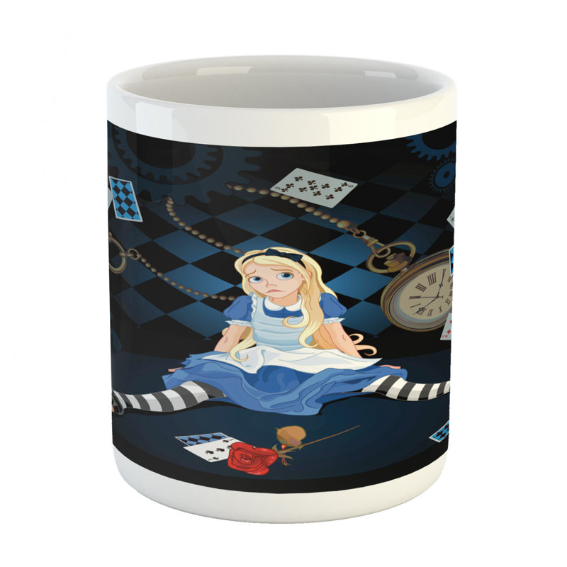 Grande tasse à café alice in wonderland