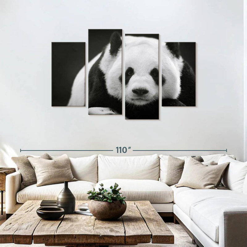Brampt Serious Panda, 48" H x 75" W
