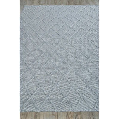 Brentwood Rectangle Geometric Handmade Flatweave Wool/Viscose Area Rug