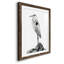 Shoreline Heron In B&W II - peinture encadrée-1032955130-1032955133