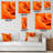 Orange Upper Antelope Canyon - Modern Wall Clock-480287690