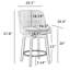 Tabouret de comptoir pivotant rembourré 26 po Wilsonia avec structure en bois massif-1692210779-1717197492