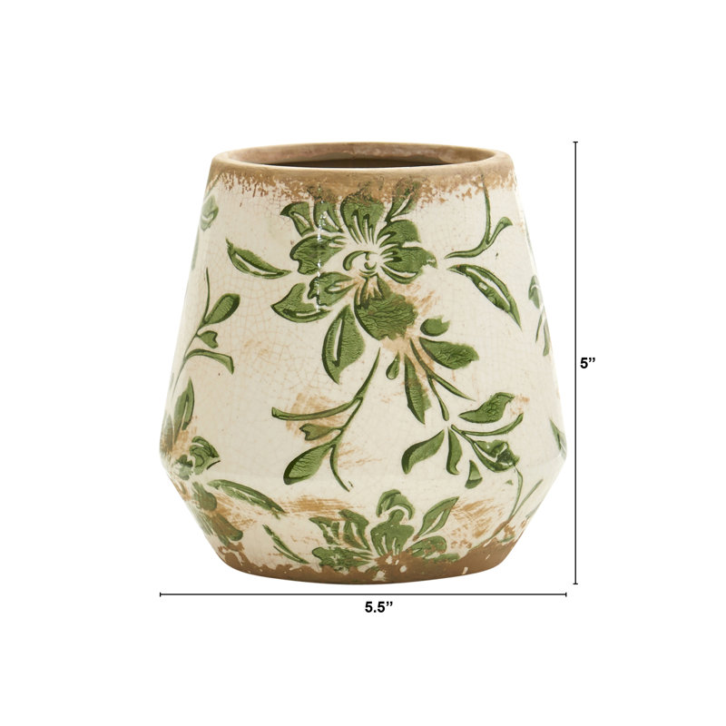 Pot à fleurs en céramique Kentshire, H 5 po x l 5,5 po x P 5,5 po