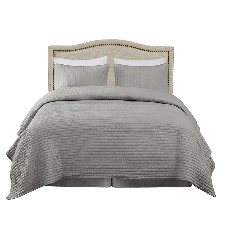 Upholstered Headboard - Queen, Copper Nailhead Detail, Plywood Elegant For Queen 100% , Trim, Stable Frame, Queen