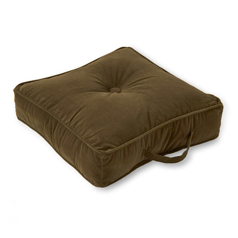  Corduroy Microfiber Floor Pillow, Sage
