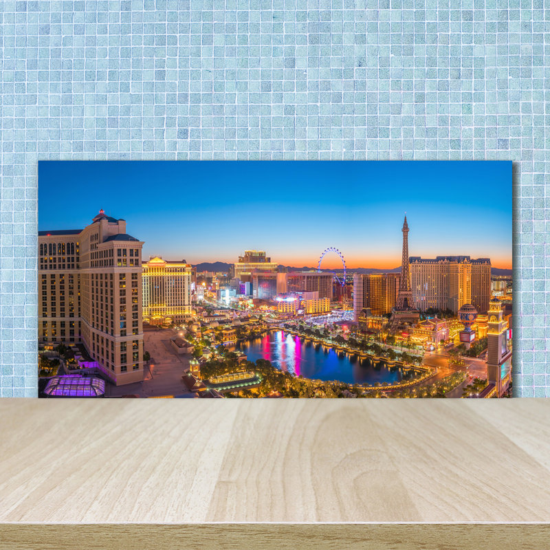 Akimi 50cm W x 100cm L Glass Peel and Stick Panel