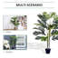 150cm Faux Palm Tree in Cement Pot