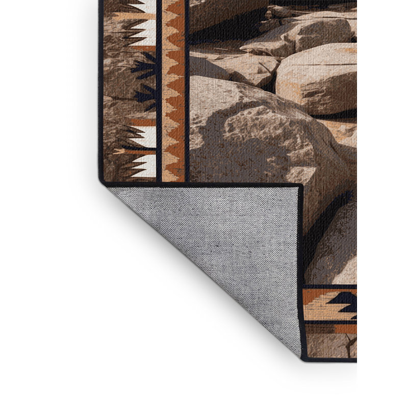  Tapis lavable Rocky Terrain Southwestern, Rectangle 7 pi x 9 pi