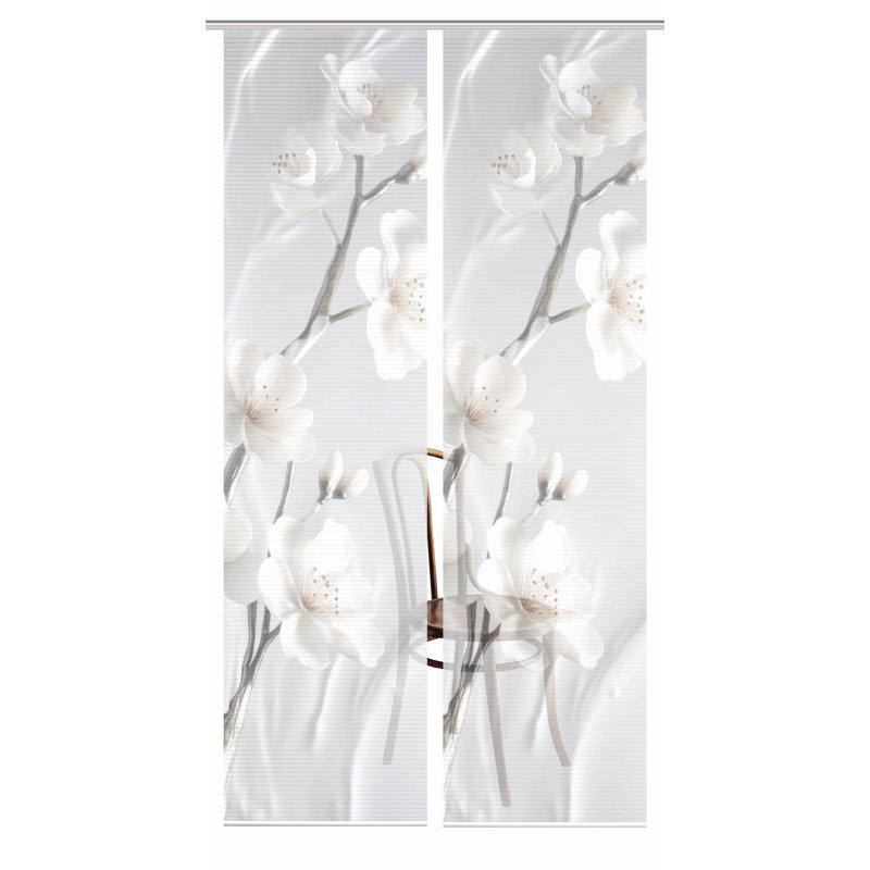 Semi Sheer Sliding Panel Pair