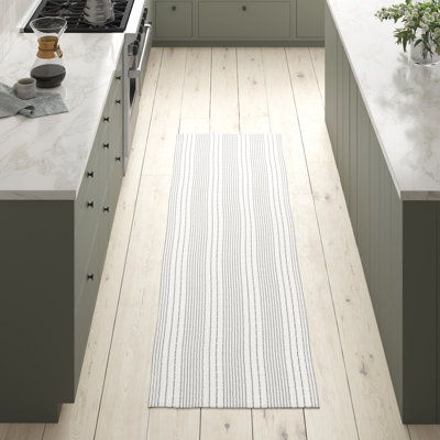 Tapis gris / beige en laine tissé à la main Hoxton