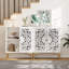 Commode d'appoint blanche, armoire d'appoint avec portes, buffet pour le salon