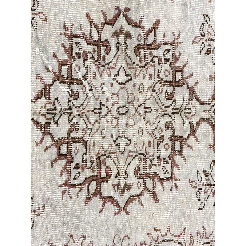 Tapis turc anatolien 5 x 9 gris et brun