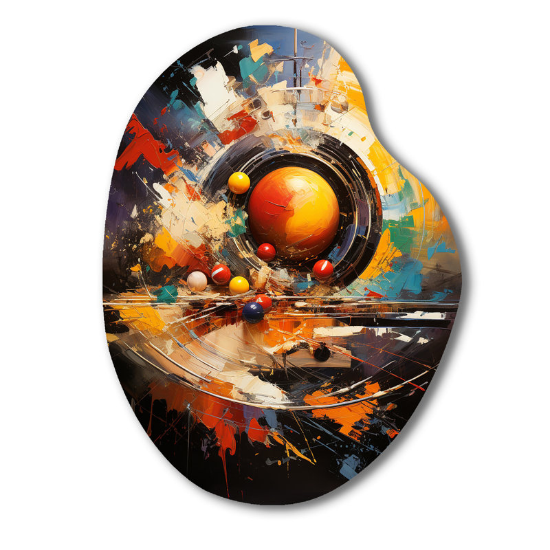 Décoration murale irrégulière en métal Ruggles - Billiards Pear, H 30 po x l 22 po