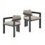 Ensemble de 2 chaises de patio d'extérieur en aluminium-1779987224