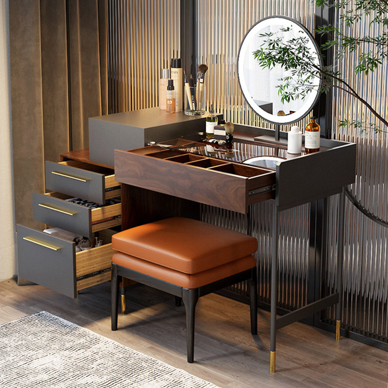 Ensemble de coiffeuse avec rangement Mid-Century