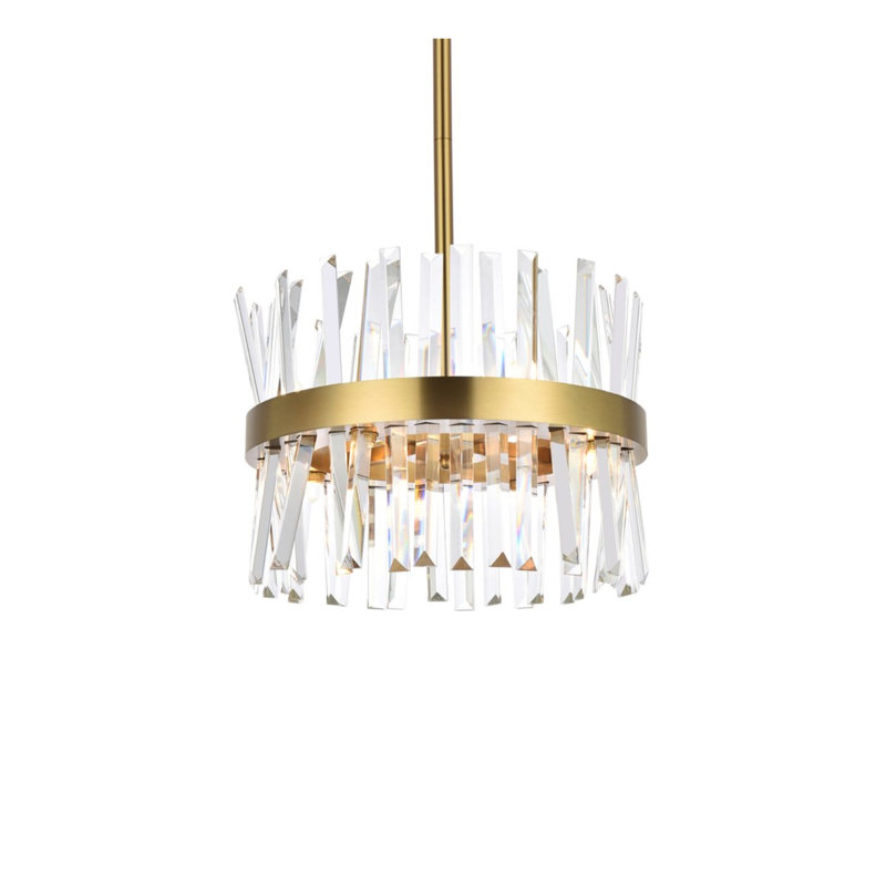 Athol 8 - Light Unique/Statement Pendant, Satin Gold