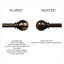 Tringle à rideaux simple ajustable 120 po à 240 po Crystalle Steel-1617723832
