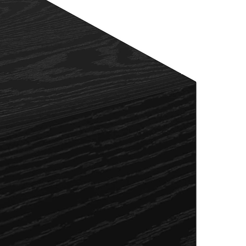 vidaXL Wall-Mounted Cabinet Wall-mounted Engineered Wood Garage Storage Unit, Black Oak