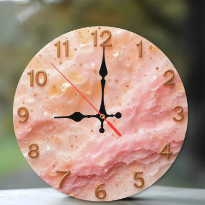 Horloge en marbre doré chiffres dorés
