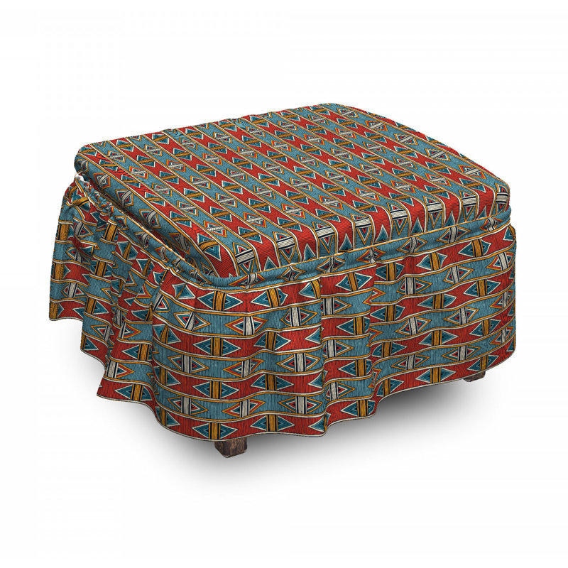 Housse pour culturel repose-pieds tribal