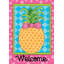 Pineapple Welcome Spring House Flag-569524296