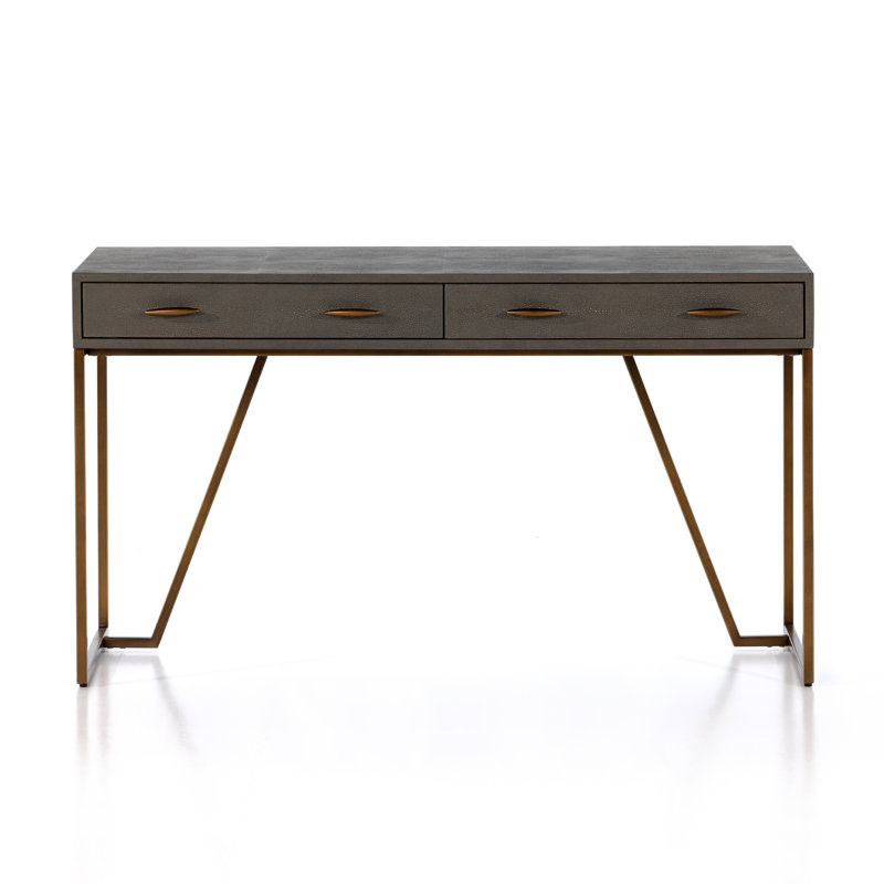 Shagreen Writing Desk, Gray Shagreen