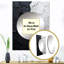 Podhany minimalisme noir et blanc, coin de peinture - décor de miroir mural unique côtier-662968975