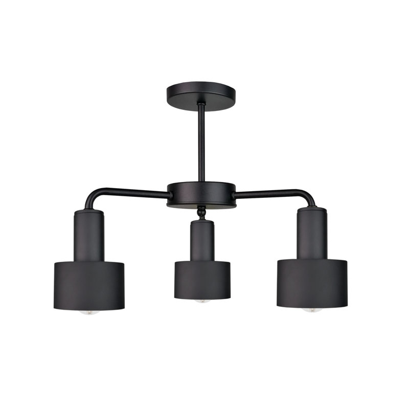 Semi Flush Mount, Black