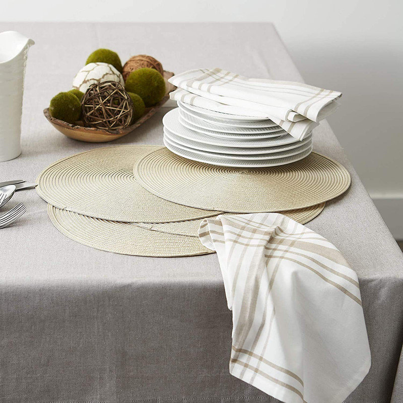Nappes de table Nordic Western Creative, Beige