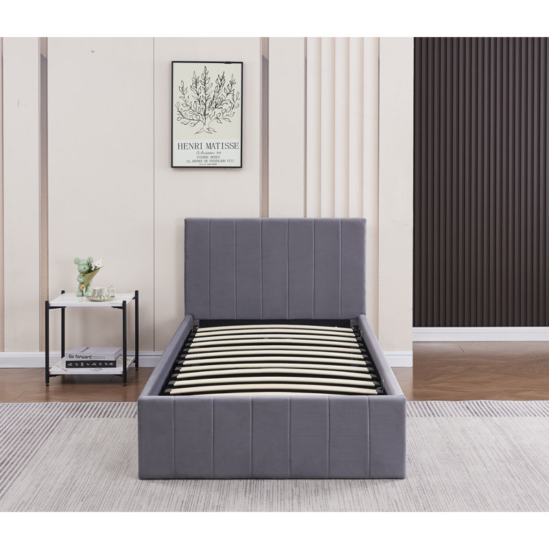 Lemoyne Upholstered UK Single - DE 90 X 190 Cm Ottoman Storage Bed