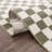 Chuby Checkered Machine Washable Cream / Off White / Green Area Rug-738419583-738419581