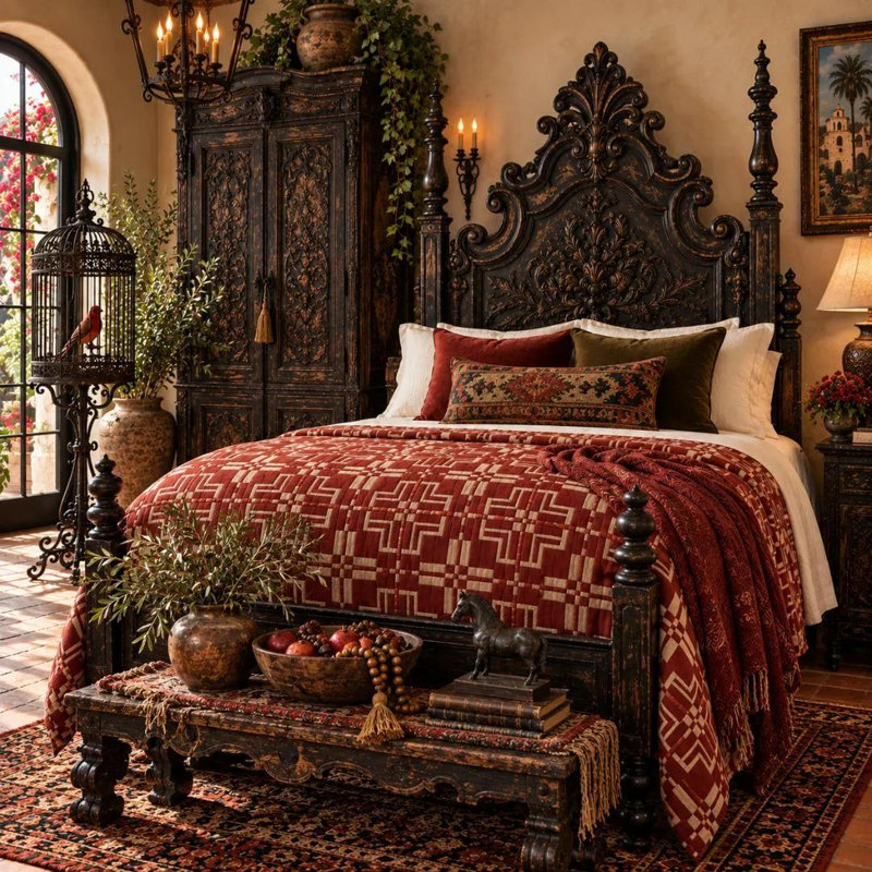  Pendleton San Marcos Persimmon Twin Quilt, 90" L x 66" W