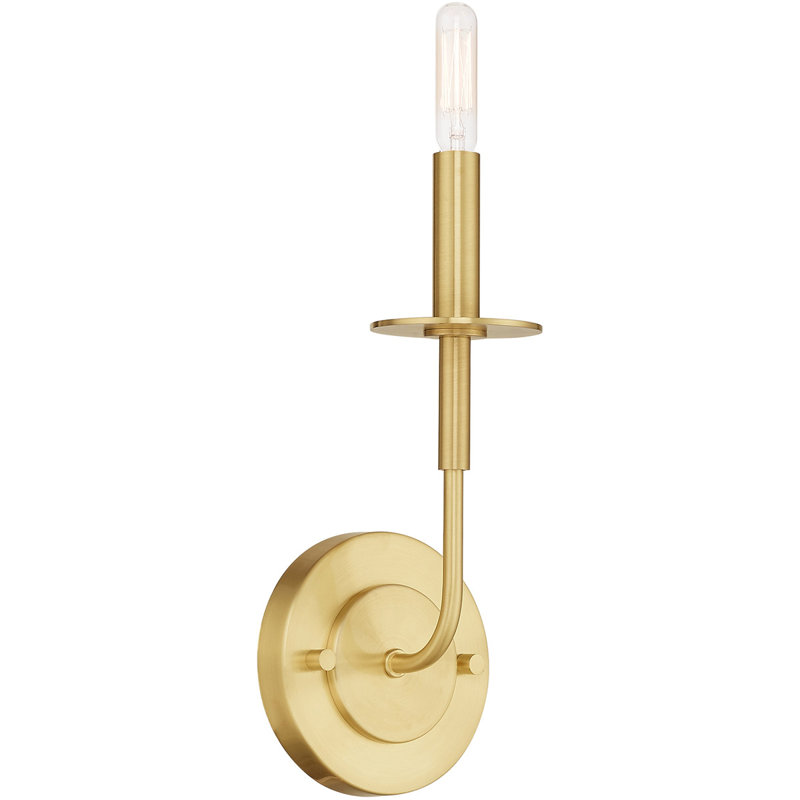 Silwell Steel Candle Wall Light