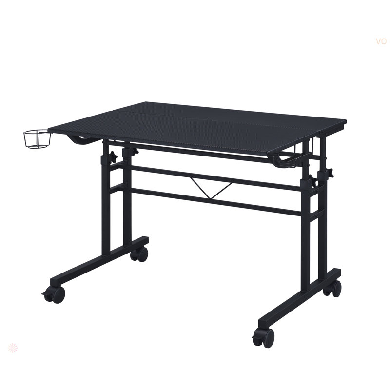 Bureau d'écriture à roulettes avec hauteur réglable et tablette mobile Techni Mobile, Noir