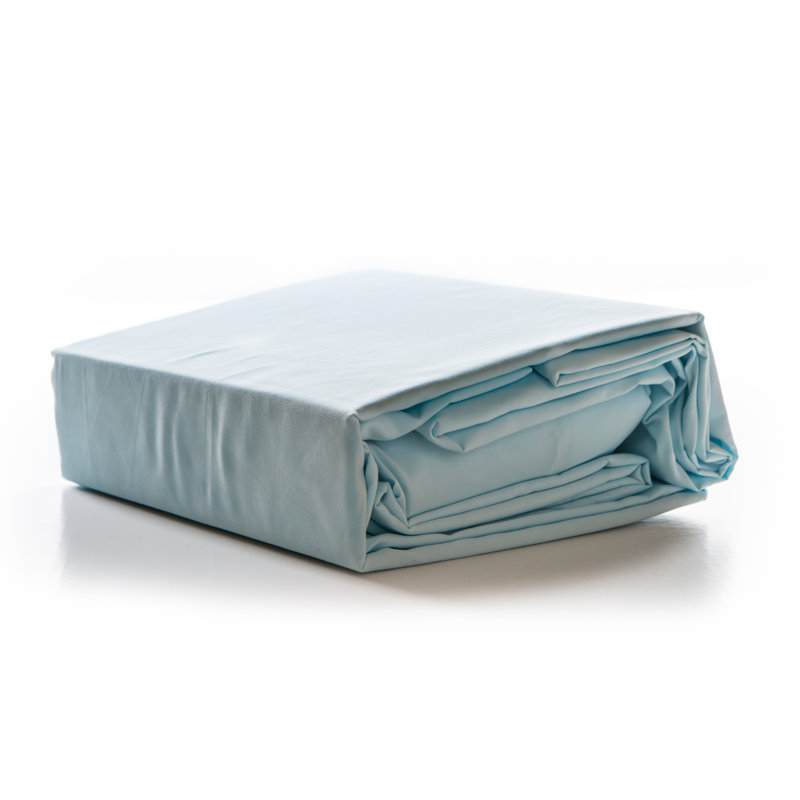 Ensemble de draps , Grand lit, Bleu pastel