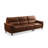 Brown Genuine Leather Modular Sofa cushion couch