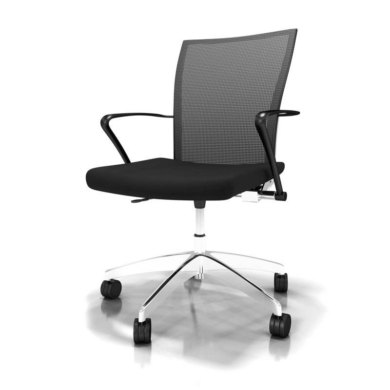 Valore Training Series Mesh Task Chair, Black