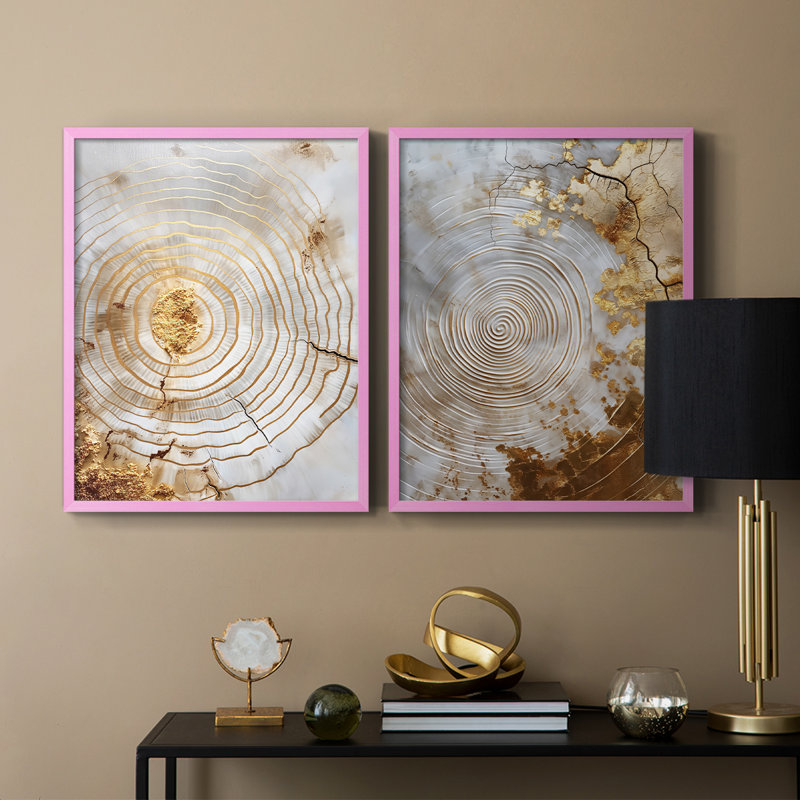 Série ABSTRACT CLxxxi - reproduction encadrée de qualité supérieure - prête à être accrochée - aucun clou requis - aucun clou requis