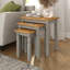 Kawamura Solid Wood Frame Nesting Tables