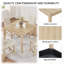 Ensemble de table 5 pièces à hauteur de comptoir avec 4 chaises, parfait pour les espaces compacts de salle à manger et de cuisine-332070832-332070833-332070839-332070842