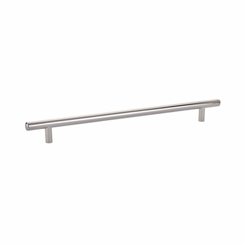 Bar Cabinet Pull, 10", Polished Nickel
