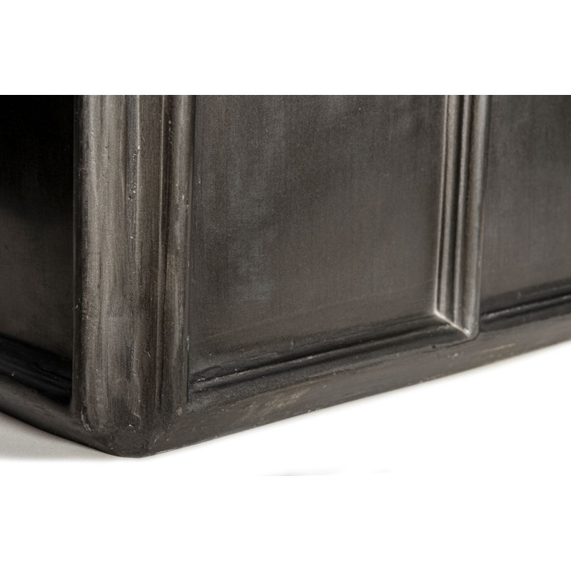 Handmade Pot Planter, 50 cm H x 50 cm W x 50 cm D, Faux Lead