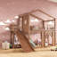 Lits multifonctionnels avec rangement, lit mezzanine simple en bois pour la maison