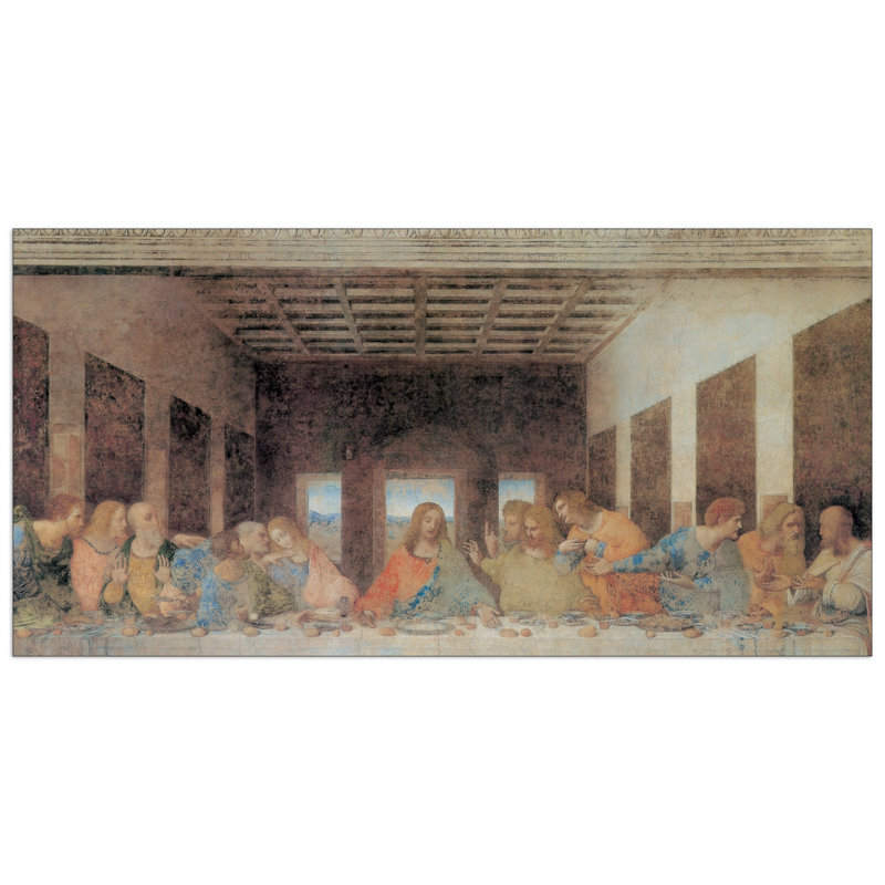 The Last Supper (Today) by Da Vinci - Single Picture Frame Print on MDF