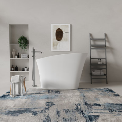 Baignoire autoportante à surface solide de 51 po Fslefay