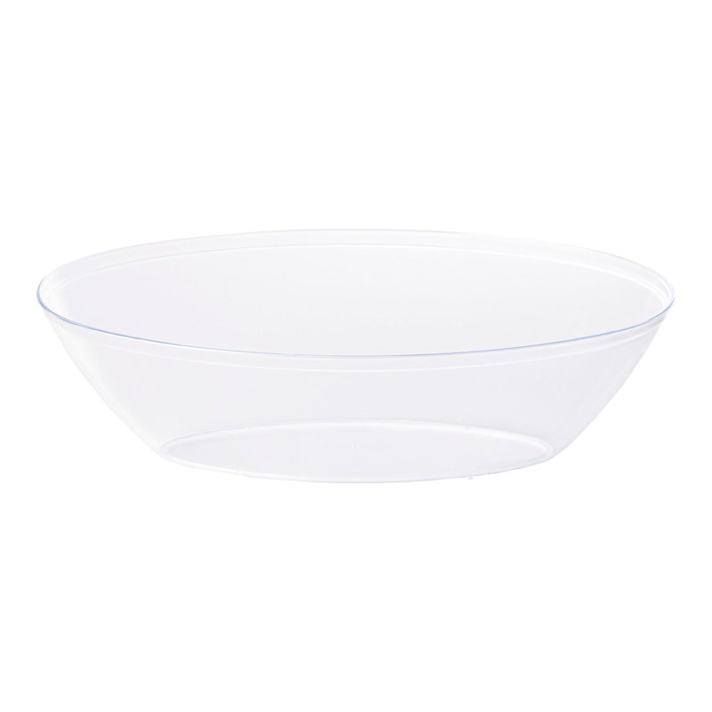Bol ovale transparent pour fête hawaïenne (½ gallon) - 50 bols, Clear