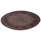 Overdyed Hand-Knotted Wool Modern-Contemporary Brown Area Rug 8' 1" x 8' 1"