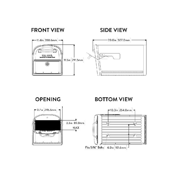 Dimensions du produit