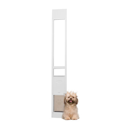 Dog Door for Sliding Glass Door 75 7/8"-80 11/16" Adjustable Height XL